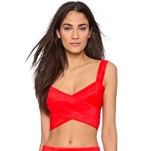 DONNA KARAN Organza Cross Draped Top ** NWT **